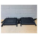 LOT OF 2 Alpha Camp Folding Stadium Seat Chair for Bleachers with Back & Arm Rest