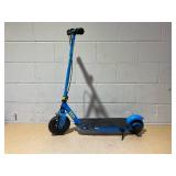 Razor Black Label E100 Electric Scooter - Blue, up to 10 mph, 8" Pneumatic Front Tire, for Child 8+