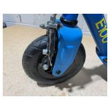 Razor Black Label E100 Electric Scooter - Blue, up to 10 mph, 8" Pneumatic Front Tire, for Child 8+