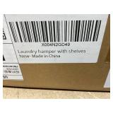 Tilt-Out Laundry Hamper with Shelf  3 Tier Laundry Organizer with Waterproof Fabric Bin | Freestanding Storage Cabinet with Hooks for Bathroom & Bedroom