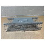 HOMESTEAD Live Rat Trap Indoor/Outside - Squirrel Trap, Have A Heart Animal for Chipmunk, Small Rabbits, Weasel and Similar-Size Rodents, 18"x5"x5", 2 Doors, Fully Assembled