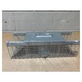 HOMESTEAD Live Rat Trap Indoor/Outside - Squirrel Trap, Have A Heart Animal for Chipmunk, Small Rabbits, Weasel and Similar-Size Rodents, 18"x5"x5", 2 Doors, Fully Assembled