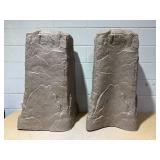 Set of 2 Emsco Group 2235 Natural Sandstone Appearance Utility Cover  Lightweight  Easy to Install Tall Monolith Landscape Rock 35"x 16" x 17" (HxLxW)
