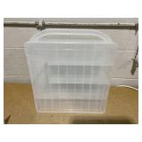 Makartt Gel Nail Polish Organizer, Clear Storage Case Holder for 60 Bottles, Large Compartment, Space-Saving, Travel Carry, Colors Display