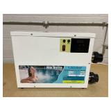 Pool Heater 5.5KW 220V, Electric Pool Heater for Inground & Above Ground Pools,Thermostat with Touchscreeen for Bathtubs and Above Ground in-Ground Pools SPA
