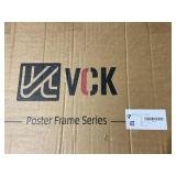 VCK 18x24 Poster Frame 2 Pack - Natural Wood Grain, High-End Wood Picture Frames with Polished Plexiglass, Display 16x20 Photo with Mat or 18x24 without Mat, Art Gallery-Quality, Wall Hanging, Natural