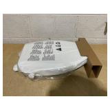 Elongated Bidet Toilet Seat with Quiet-Close, Non-Electric Bidet Mode with Dual Nozzles, Fit Elongated Toilet Seat, Adjustable Water Pressure with Brass inlet