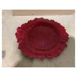 lumaycens 100pcs red table Decoration Plates