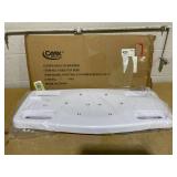 Carex Adjustable Bath Transfer Bench with Safety Handles, Comfortable Seat, Fits Most Bathtubs, 300 lb Capacity