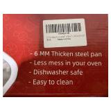 Air Fryer Basket for Oven, 2 Set Oven Air Fryer Basket and Tray Set, THORSES Thickened NonStick Stainless Steel Air Fryer Pan and Crisper Tray-Extra Large & Large (4pcs)