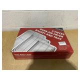 Air Fryer Basket for Oven, 2 Set Oven Air Fryer Basket and Tray Set, THORSES Thickened NonStick Stainless Steel Air Fryer Pan and Crisper Tray-Extra Large & Large (4pcs)