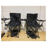 2 Pack Lightweight Camping Chairs for Adults & Teens, 250LBS Capacity Foldable Portable Chairs with Carry Bag, Compact Design for Camping, Beach, Picnics, and Outdoor Events