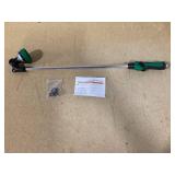 Watering Wand for Garden Hose, 30 Inch, 10 Spray Patterns, Thumb Control Garden Hose Nozzle, Adjustable Water Sprayer with Pivoting Head, Ideal for Hanging Baskets, Plants, and Shrubs, Green