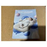 Baby Lounger - Baby Lounger for Newborn, 0-24 Months, Infant Lounger for Home and Travel, Soft Cotton, Baby Nest Lounger, Newborn Babies Essentials Gifts, Light Grey