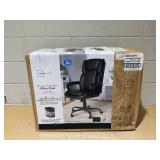 Mainstays Executive Ergonomic High Back Leather Home Office Desk Chair, Black (Slightly Used)