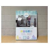 Regalo 2-in-1 Extra Wide Stairway and Hallway Walk ThroughBaby Safety Gate, Hardware Mounting, White Up To 24"-40.5" Wide   28.5" High (Pack of 1)