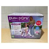 Power Pony Push Riding Toy - Crystal: Steel Pedal & Push, 3+ Years, 100 lb Capacity