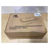 X&E Smokeless Indoor Grill, 1500W Non-Stick Removable Grill Rack & Pan, Adjustable Temperature up to 450°F