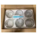 LOT OF 6 Glass Ball Vases