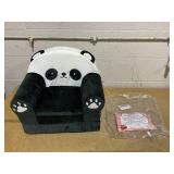 MONKISS Kids Couch, Comfy Toddler Chair, 2 in 1 Fold Out Kids Sofa to Lounger, Baby Sleeper Chair, Toddler Furniture, Birthday Gifts for Boys and Girls, 1~4 Years Old Panda