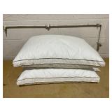 puredown® Goose Feathers and Down Pillow for Sleeping Hotel Collection Bed Pillows, Gusseted, Standard/Queen, Set of 2