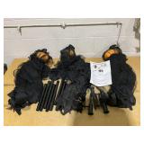 NEROSUN Halloween Decorations, 4 FT Set of 3 Light Up Witches Holding Hands Witches with Stakes, Witch Decorations with Glowing Face for Yard Garden Outdoor Lawn Porch Haunted House Decor USED