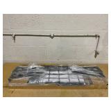 FLEXIMOUNTS 12-inch-by-72-inch Wall Shelf Garage Storage Rack Wall Mounted Floating Shelves,1x6ft ,Black, 2-Pack