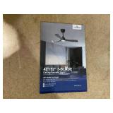 Outdoor Ceiling Fan with Light: 52 Inch 3 Blade Outdoor Fans for Patios - Modern Walnut Ceiling Fan with Dimmable Light Remote APP Control Ultra Quiet Reversible DC Motor Timer