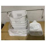 4-Tier Laundry Hamper Sorter, Laundry Storage Organizer with Wheels Removable, Rolling Laundry Baskets, Bathroom Cart for Dirty Clothes(100L)