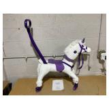 Power Pony Push Riding Toy - Crystal: Steel Pedal & Push, 3+ Years, 100 lb Capacity