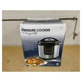 MegaChef 8 Qt. Stainless Steel Electric Pressure Cooker with Stainless Steel Pot