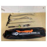Dent Repair Rods 16PCS Dent Removal Kit, Features Stainless Steel Dent Removal Rods, A Rubber Hammer, and 9 Replaceable Taper Heads,Ideal for Car Dent Repair