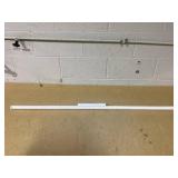 48 inch Ceiling Fan Downrod with Extension Cord, 4 FT White Downrod for Ceiling Fan, 1 inch Outside Diameter, Ceiling Fan Boom Suitable for a Wide Range of Fans (White, Not Threaded)