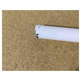 48 inch Ceiling Fan Downrod with Extension Cord, 4 FT White Downrod for Ceiling Fan, 1 inch Outside Diameter, Ceiling Fan Boom Suitable for a Wide Range of Fans (White, Not Threaded)