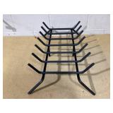 IDZO Solid Steel Fireplace Grate 30 Inch, Upgraded Fireplace Log Grate with Extra Leg for Sturdy Stand & Better Air Flow, Quick Assembly Bar Fire Grates for Indoor & Outdoor