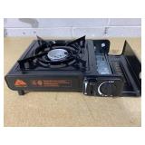 Ozark Trail 2 in 1 Butane Griddle, Black Color, 7650 BTU, Piezo-Electric 2.2kw, Cast Aluminum Griddle, Compact - Lightweight, CSA Approved for Outdoor Cooking (Missing Flat Top)