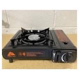 Ozark Trail 2 in 1 Butane Griddle, Black Color, 7650 BTU, Piezo-Electric 2.2kw, Cast Aluminum Griddle, Compact - Lightweight, CSA Approved for Outdoor Cooking (Missing Flat Top)
