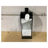 Tall Metal Lantern Black - Threshold (Stainless Steel)