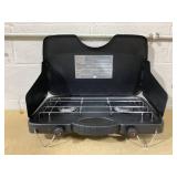 Ozark Trail 2 Burner Propane Gas Camping Stove, GCT2208WB, Black, New