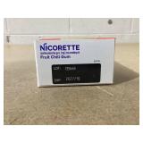 Nicorette 2 mg Nicotine Gum to Quit Smoking - Fruit Chill Flavored Stop Smoking Aid, 100 Count