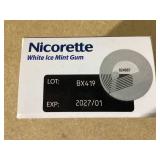 Nicorette 2 mg Nicotine Gum, Coated White Ice Mint 100 ea