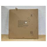 38" Rust Resistant Powder Coated Steel Firepit Cover or Table with 2 Wooden Handles for Patio Fire Pit, Weatherproof for All Seasons, Fits Fire Pits Up to 36" (Slightly Used)
