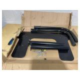 Black Oval Double Pipes Couch Stand Assist