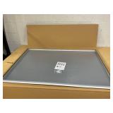 M&T Displays Snap Poster Frame Silver 1.25" Aluminum Profile Front Loading Wall Mounting Photo Picture Document Certificate Sign Holder Mitered Corner Anti Glare Cover (Silver, 32x48 in)