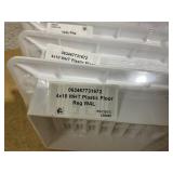 (5 pack) Imperial 4-inch x 10-inch White Plastic Louvered, Floor Register, Rectangular, Household Vent Cover