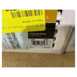 LOT OF 4 Imperial 4-inch x 10-inch White Plastic Louvered, Floor Register, Rectangular, Household Vent Cover