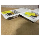 LOT OF 4 Imperial 4-inch x 10-inch White Plastic Louvered, Floor Register, Rectangular, Household Vent Cover
