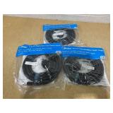 LOT OF 3 Midea Universal Dehumidifier Drain Hose, Adjustable Cord Length 6.5-feet Max, Black, 1 Piece Pack, Model MAADH02
