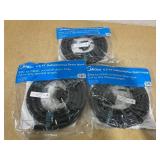 LOT OF 3 Midea Universal Dehumidifier Drain Hose, Adjustable Cord Length 6.5-feet Max, Black, 1 Piece Pack, Model MAADH02