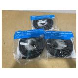 LOT OF 3 Midea Universal Dehumidifier Drain Hose, Adjustable Cord Length 6.5-feet Max, Black, 1 Piece Pack, Model MAADH02